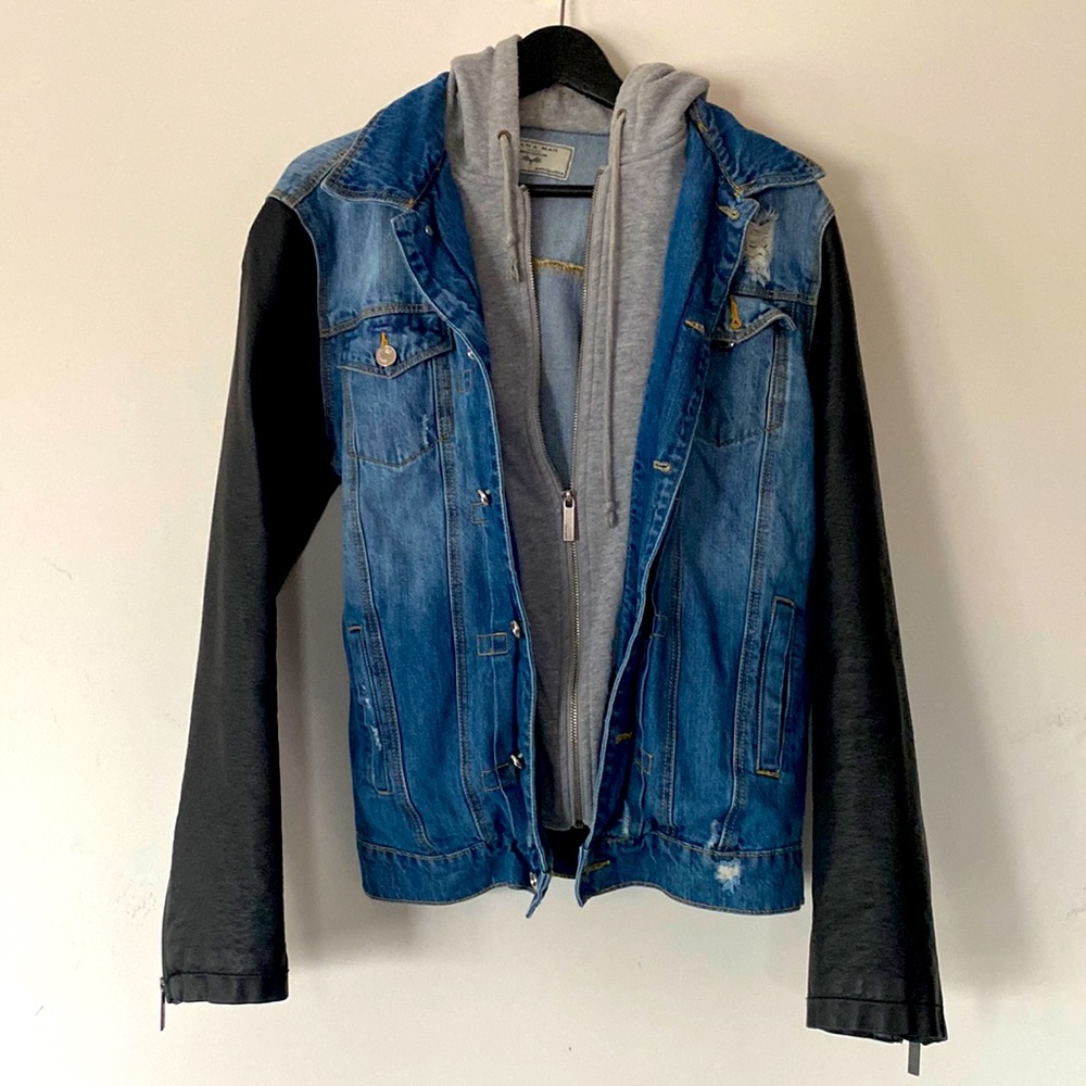 Zara Distressed Jean Jacket